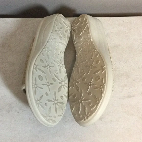 6.5 EU 37 FlyFlot Italian tan mesh slip on sandals - Picture 8 of 12